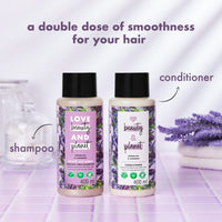 Love Beauty & Planet Natural Argan Oil and Lavender Anti Frizz, Smoothening Shampoo & Conditioner,No Parabens, No Dyes, 200ml