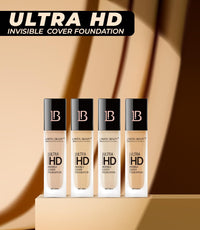 Lakyou Beauty Ultra HD Invisible Cover Foundation | Seamless Blend | High Definition Finish | Lightweight & Long-Lasting | Shade-01(White Ivory) | 30ml