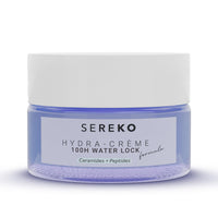 SEREKO Hydra Creme Ceramide Moisturizer, Skin Barrier Repair Cream, Long Lasting Hydration Up To 100 Hours, Locks Moisture, With Peptide, Lightweight Gel Formula, All Skin Types, For Men & Women, 50ml