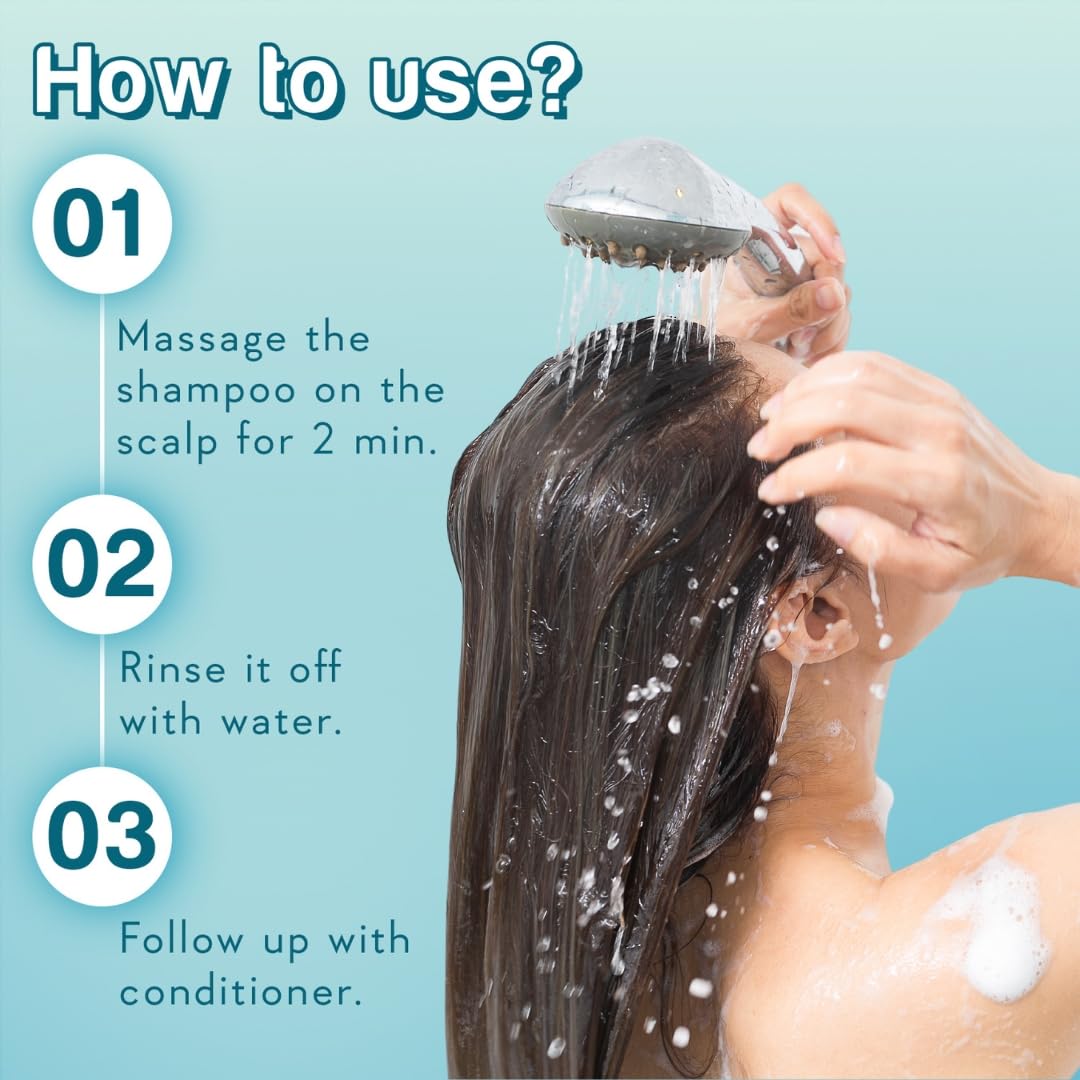 WishCare Ceramide Anti Dandruff Conditioner for Dry & Frizzy Hair - Piroctone Olamine, Pre+Probiotics & Hyaluronic Acid 200ml