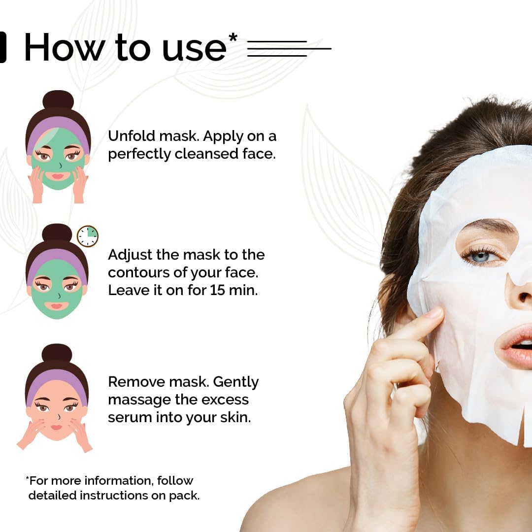 PYOURA Amla Skin Brightening Combo: Face Toner Mist Serum (100ml) + Amla Face Sheet Mask (Pack of 1)