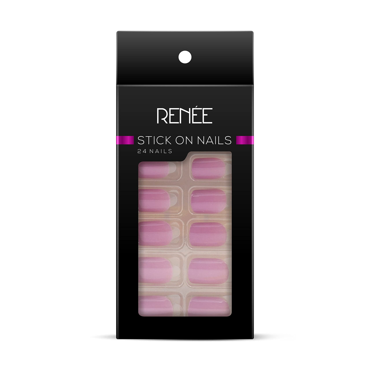 RENEE Stick On Nails BN 03| 24 Reusable Artificial Fake Nail Set| Lightweight & Long Lasting| E&RENEE Eau De Parfum Dark Desire 50ml Premium Long Lasting Luxury Perfume Scent for All Occasion