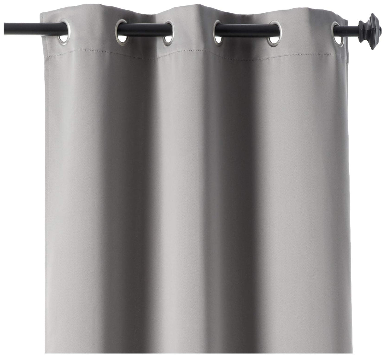 Sun Zero Easton Energy Saving Blackout Grommet Curtain Panel, 40" x 120", Gray Grey 40" x 120"