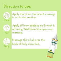 WishCare® 100% Pure Premium Cold Pressed Olive Oil for Hair & Skin - 200ml