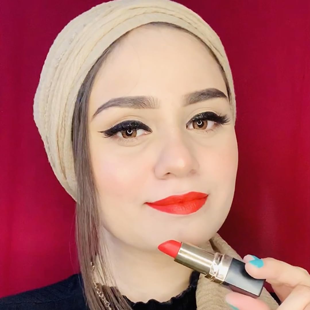 Iba Long Stay Matte Lipstick for Women- M07 Red Velvet, 4g | Creamy Matte Finish & Smooth Texture| Long-Lasting | Hydrated Lips | Enriched with Vitamin E| Intense Colour & Highly Pigmented | Lip Makeup