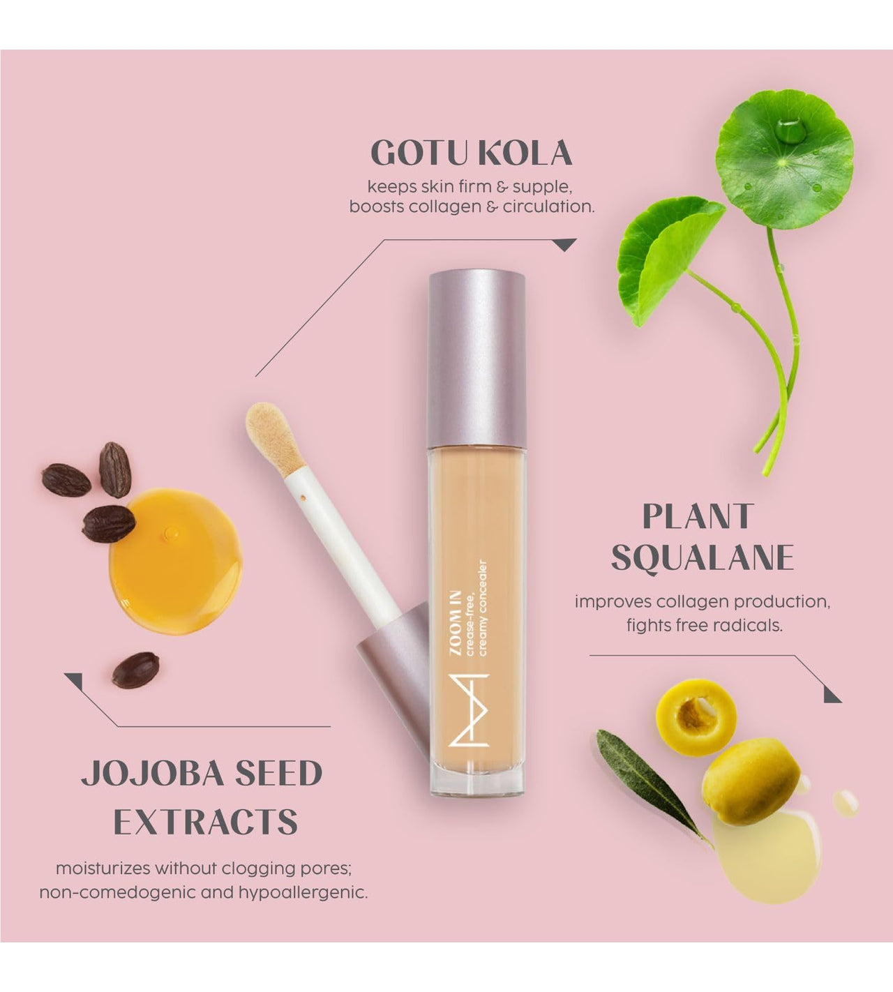 House Of Makeup Matte Concealer for Dark Circles, Pigmentation | Non-Crease, Non-Cakey | Long Wear, Waterproof, Sweat-proof | Full Coverage Concealer for Oily Skin | For Face Makeup | 6 ML (FL02 - Fair to Light Skin Tone)