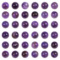 Bymitel 210pcs Natural Crystal Beads Stone Gemstone Round Energy Healing Loose Beads with Stretch Cord for Jewelry Making Bracelets Anklets (Amethyst, 6mm 210pcs)… Amethyst