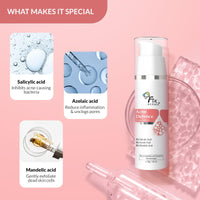 Fixderma 2% Salicylic Acid Serum for Anti Acne & Spot Treatment with 5% Azelaic Acid & 4% Mandelic Acid | Anti Acne Face Serum | Face Serum for Men & Women - 30g…