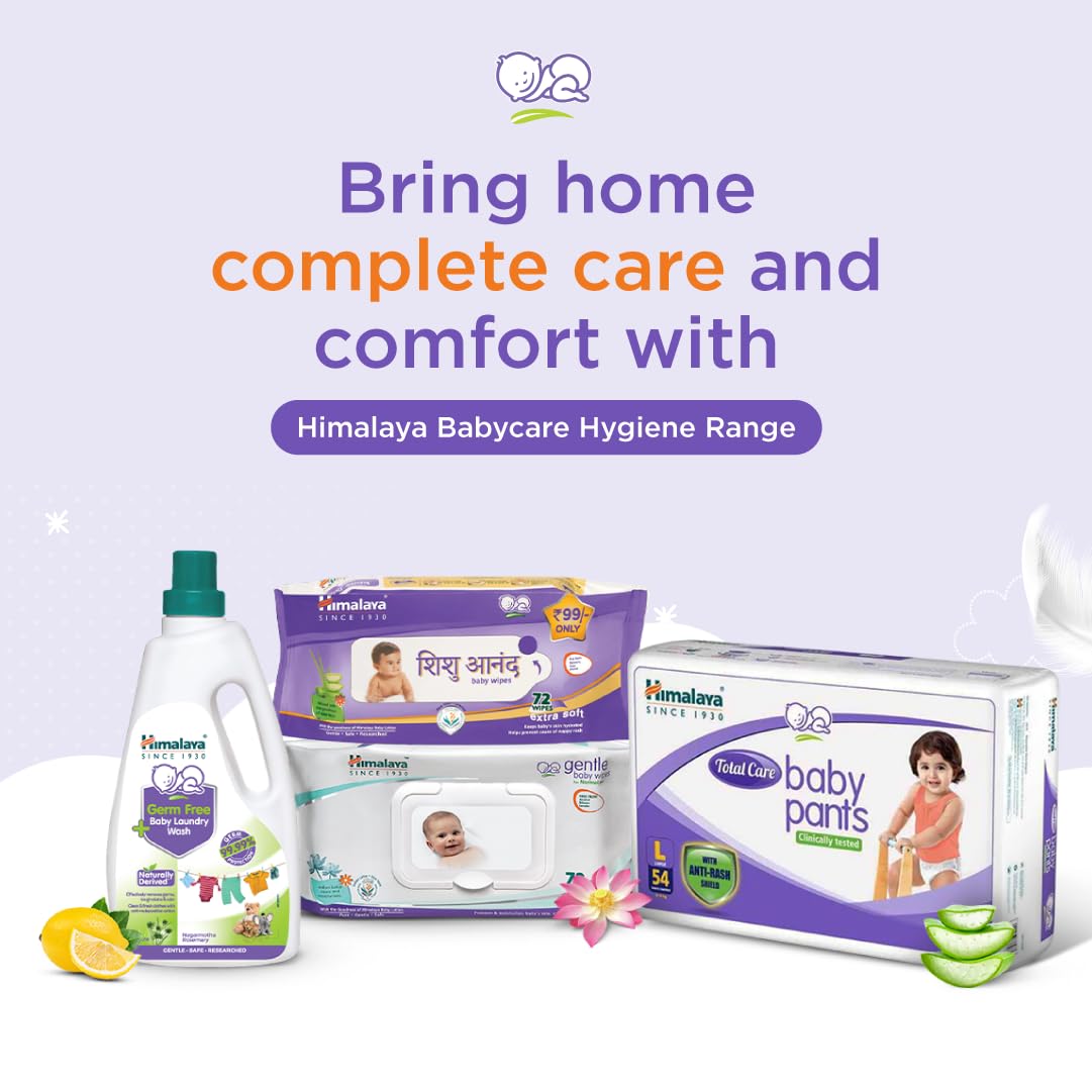 Himalaya Total Care Baby Pants Diapers, Small, 80 Count, Upto 4-8 kg, White, S