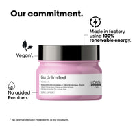 L'OREAL PROFESSIONNEL PARIS Liss Unlimited Shampoo 300Ml And Hair Mask 250Gm Combo For Rebellious Frizzy Hair, Serie Expert (Pack Of 2)