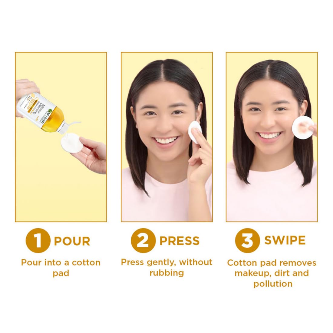 Garnier Skin Naturals, Cleansing Water for Waterproof Makeup, Nourishing Formula, Micellar Oil-Infused Cleansing Water, 400ml