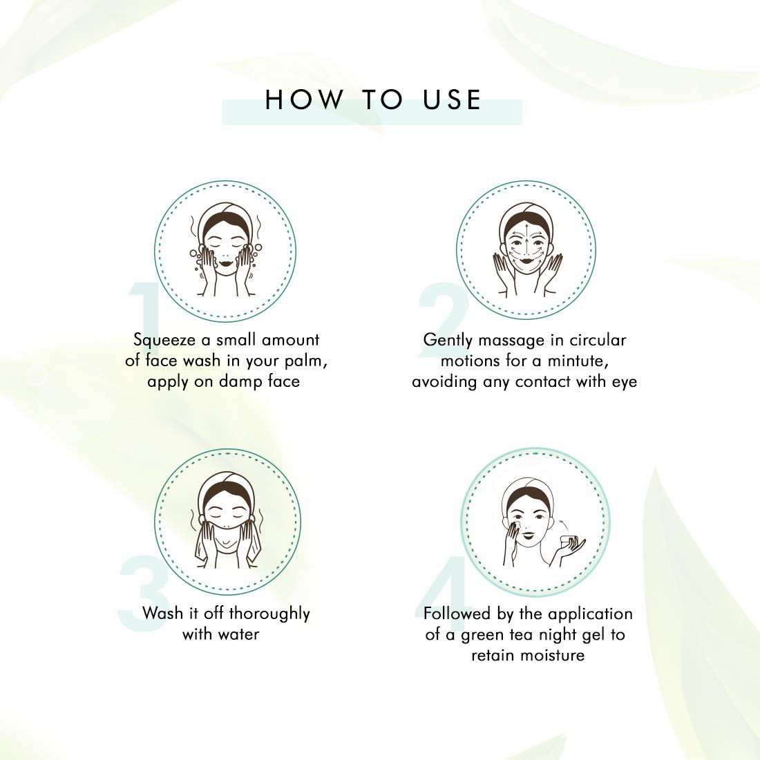 mCaffeine Naked Detox Green Tea Face Wash (Pack Of 2)| Dirt Removal | Vitamin C, Hyaluronic Acid | All Skin | Paraben & SLS Free | 100 ml