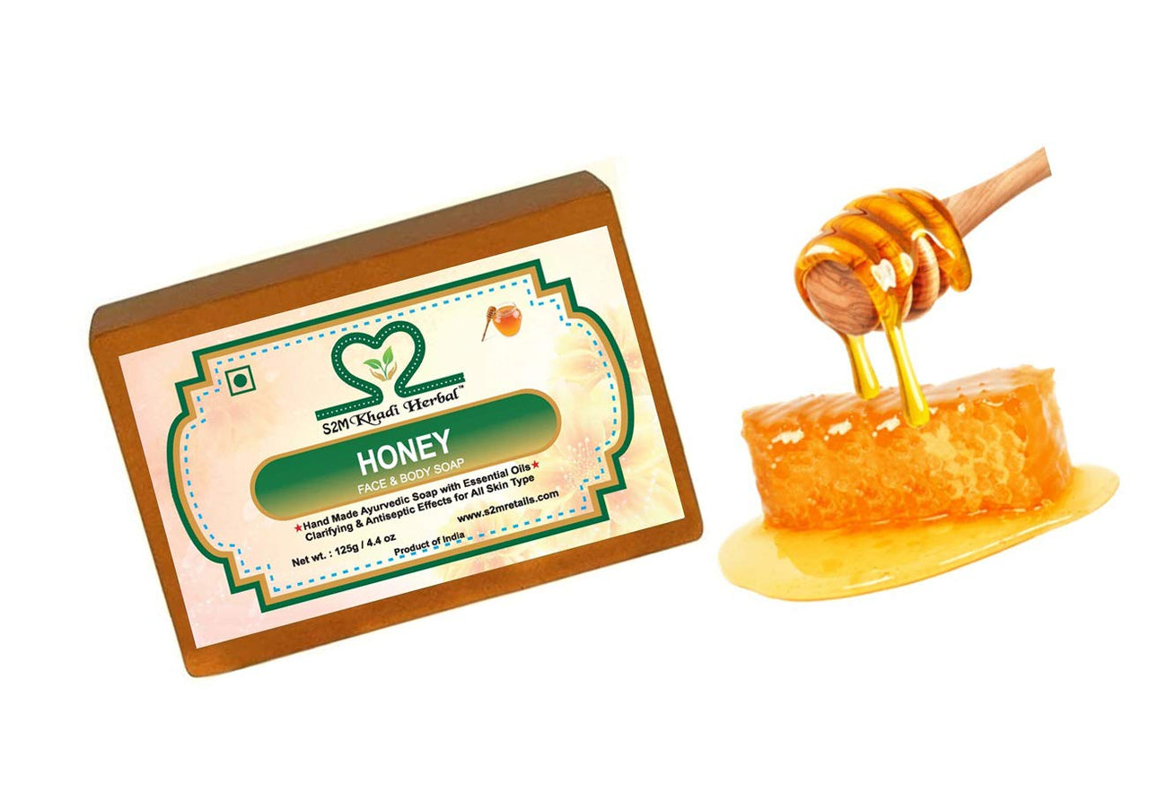 Khadi Natural S2M Herbal Handmade 100% Pure & Natural Honey Glycerine Soap 750Gm