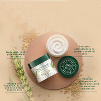 Biotique Papaya Tan Removal Brightening & Reviatalizing Face Scrub For All Skin Types, 235g & Biotique Wheat Germ Anti- Ageing Night Cream Reduces Fine Lines Lightens dark Spots, 50g