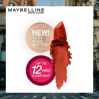 Maybelline New York Matte Lipstick, Intense Colour, Moisturised Lips, Color Sensational Creamy Matte, 674 Madison Red, 3.9g