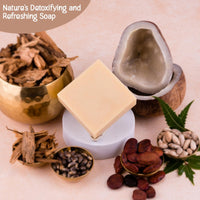 Naturalis Cedar Soap – Organic Handmade Cold-Pressed Soap Infused with Cedarwood Essential Oils – Natural, Luxury Soap for Deep Skin Nourishment, Moisturizing and Refreshing -100g pack of 2.