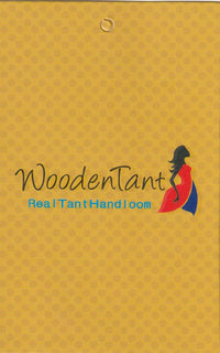 WoodenTant Women's  Handloom Cotton Tant Saree with Buti Work without blouse piece