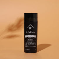 STYLEMAKE Hair Loss Concealer With Spray - Thickening Fibers for Thin & Fine Hair - Men & Women Combo Pack (Black) - 28 Grams