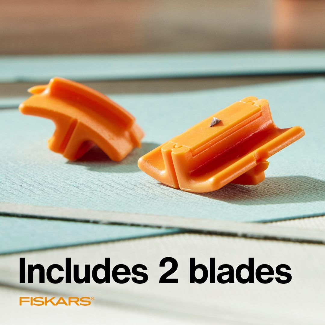 Fiskars Paper Cutter Replacement Blades - 2-Pack - Style G for 9" and 12" Paper Trimmer - Orange