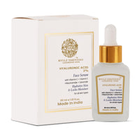 RYLLZ ESSENTIALS 2% Hyaluronic Acid Face Serum | with Ceramide, 5% Niacinamide, Aloe Vera, Vitamin E & Vitamin C | for Intense Hydration, Barrier Repair, Glowing Skin & Fine Lines | 30ml