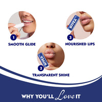NIVEA Lip Balm, Original Care, 4.8g