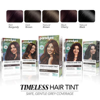 Paradyes Black Cherry Timeless Hair Tint, Permanent Crème Hair Colour for Natural-Looking Results, Complete Grey Coverage, Long-Lasting Formula Free from PPD, Ammonia, & Resorcinol, 3.6 Black Cherry