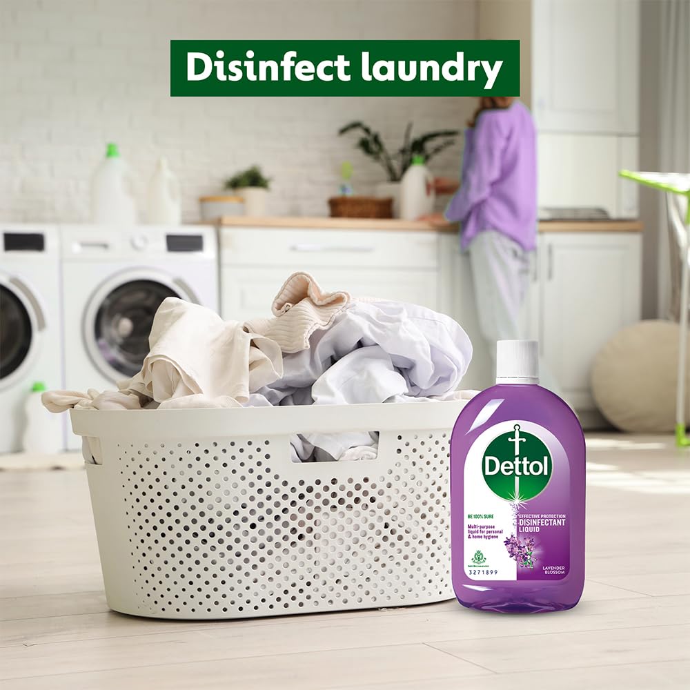Dettol Liquid Disinfectant for Floor Cleaner, Surface Disinfection, Personal Hygiene (Lavender Blossom, 550ml)
