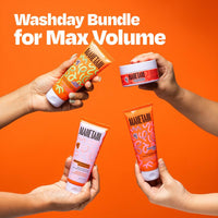 MANETAIN Washday Bundle | Moisturizing Shampoo 100ml , Multipurpose Conditioner 100gm , Volume Gel 100ml & Curl Cream 100ml | Hydrating, Anti-Frizz, Curl-Enhancing for Curly, Wavy Hair | Protein/Moisture Balanced | Vegan, No Sulfates or Silicones