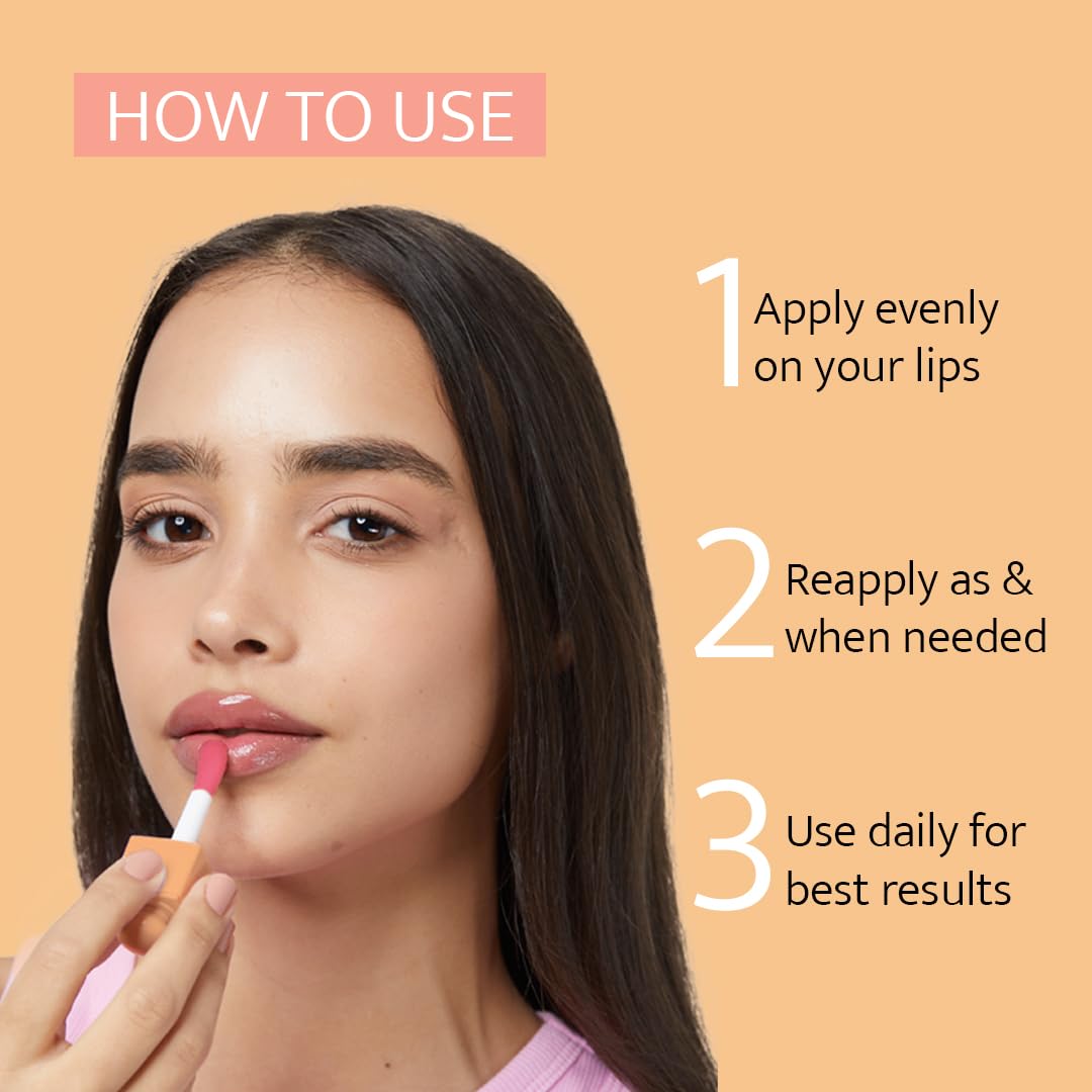 Peach and Musk SPF 30 Ceramide Lip Butter Balm, for Dry Lips with Tripeptide & Squalane, 3D Pillow Effect, Brightens & Hydrates Lips, Tinted Lip Balm - Rage Red (5ml)