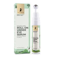 Pilgrim Squalane(Plant) Roll-On Under Eye Cream For Dark Circles With Phyto-Retinol & Caffeine For Wrinkles & Puffy Eyes|Dark Circle Remover |Massage Roller To Reduce Dark Circles|15Ml