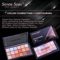 Seven Seas Light weight, Makeup Fixer, | Contour Concealer Palette with | Full Coverage | face makeup (Combo set) (Ivory)