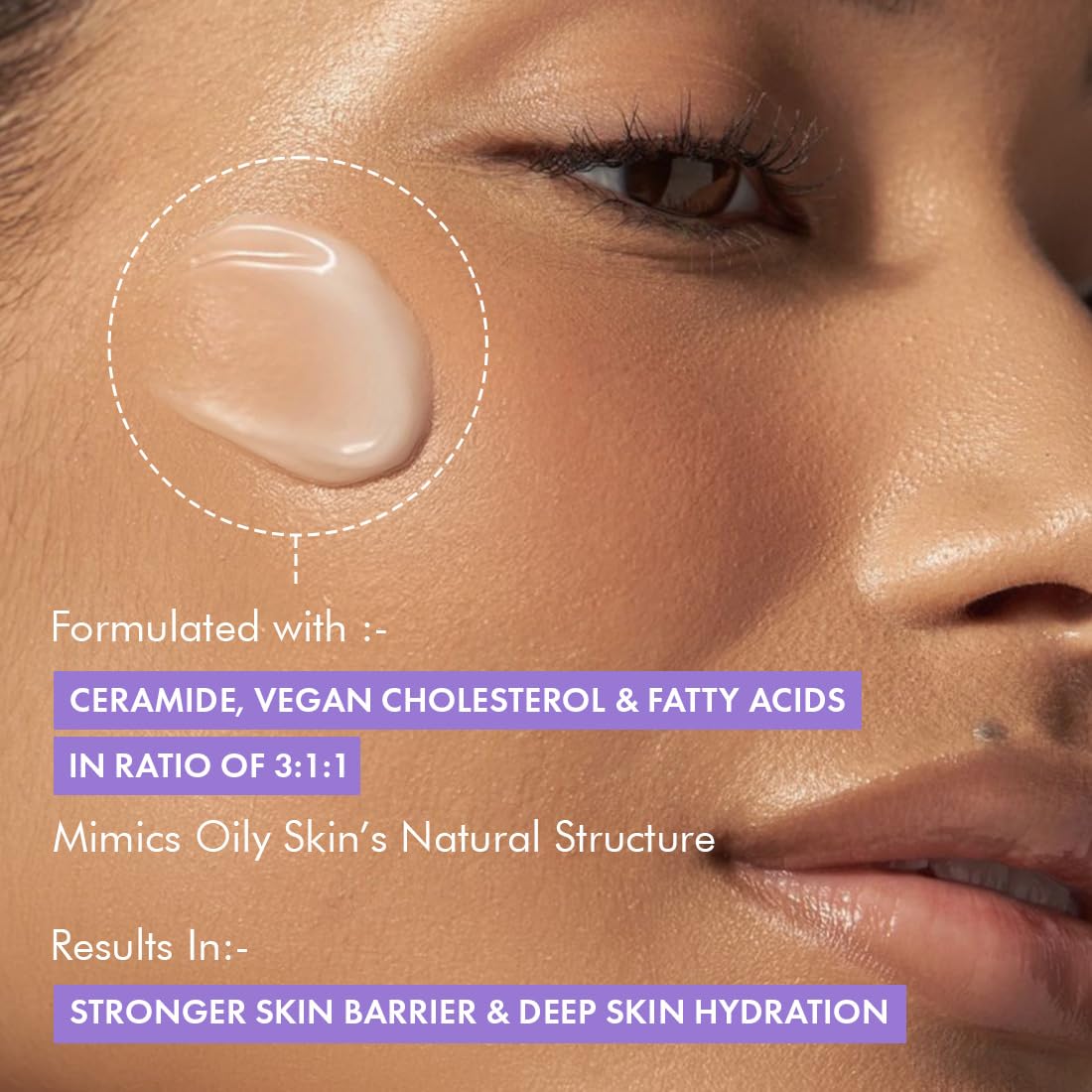 mCaffeine Water Light Gel Oil-free Coffee Moisturizer | Deep Skin Hydration & Barrier Boost with Ceramide Moisturizer | Face Cream for Women and Men | 72 Hrs Moisturization |Barrier Repair Gel-based Moisturizer For Oily Skin - 50ml