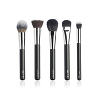 PAC Cosmetics Face Series (5 Brushes) Best Face Makeup Brushes For Foundation, Concealer, Blush, Bronzer, and Setting Powder Application and Blending