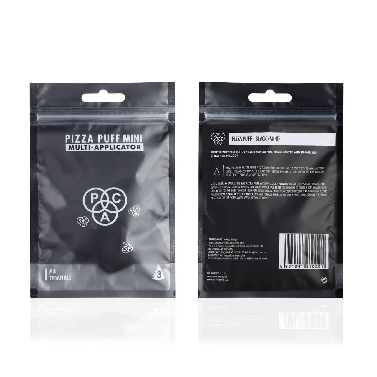 PAC Pizza Puff (Black) (Mini) (3 Pc)