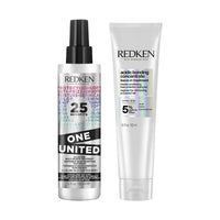 Redken Acidic Bonding Concentrate & One United Leave-In Treatment Combo | Day & Night Hair Repair Treatment | For All Hair Types | For Men & Women