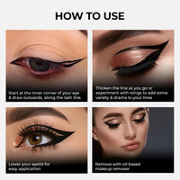 SOKU Eye Can See Intense Black Liquid Eyeliner | Long Lasting Up to 24 hours | Enriched with Castor Oil | Eyeliner Waterproof Smudge Proof (Uptown Girl) - 2.5 ml