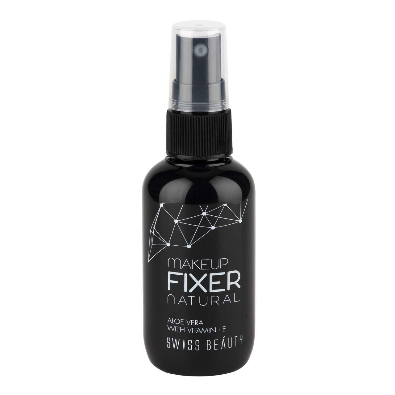 Swiss Beauty MakeUp Fixer Natural Aloe Vera with Vitamin-E, Face MakeUp, White, 50ml & Swiss Beauty Professional Liqiud Concealer, Face MakeUp, Light-Moyen, 5.6g