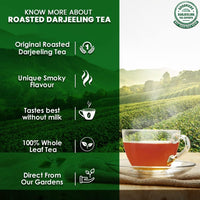 GOODRICKE Roasted Darjeeling Tea - 250gm (Pack of 1) | 100% Pure & Original Long Leaf Chai | Flavoury Golden Orange Pekoe | Premium Black Loose Leaves Tea with Rich Taste & Flavor