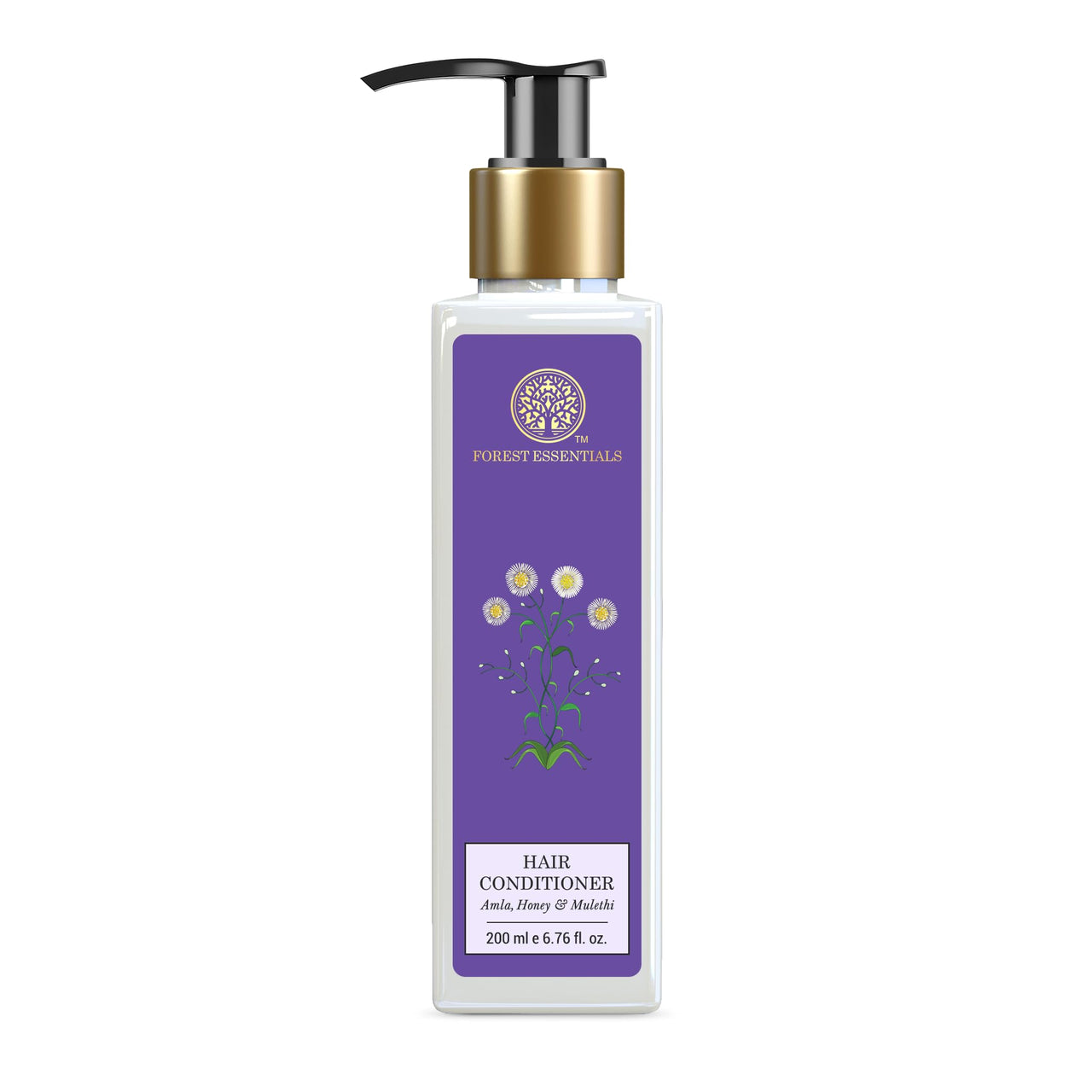 Forest Essentials Ayurvedic Natural Hair Conditioner With Raw Organic Honey,Bhringraj,Amla,Mulethi,Henna & Virgin Coconut Oil|For Smooth & Shiny Hair|For Women & Men|Sles & Paraben Free|200Ml,1 Count