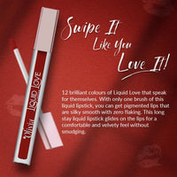 Oliva Liquid Lipstick, 12HR Long-lasting Matte Lipstick, Non Transfer, High Coverage, Water & Smudge Proof, Light Weight & Cruelty-Free - 2ml (Rebel Red 5)