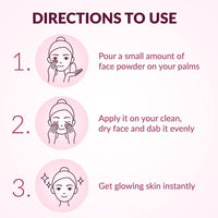 White Tone Face Powder, Combination, Translucent, White - 70G