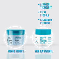Schwarzkopf Professional Bonacure Hyaluronic Moisture Kick Deep Conditioning Treatment Hair Mask | For Dry Hair | 200ml