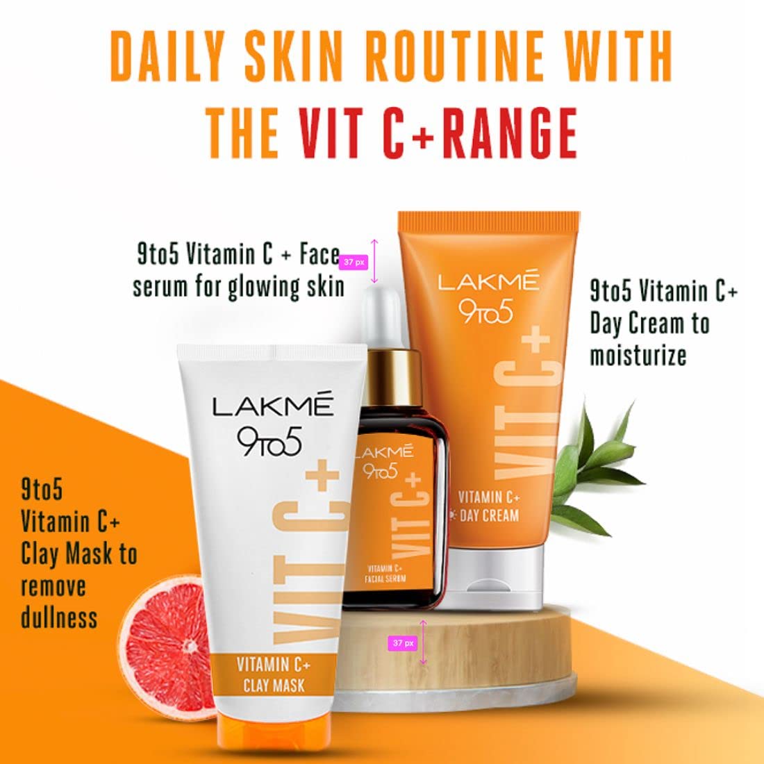 Lakmé 9To5 Vitamin C+ Face Wash | 100% Soap-Free | Enriched With Lemon Extract & Exfoliating Beads | For Dry, Oily, Normal, Sensitive & Combination Skin | 100G