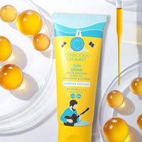 Conscious Chemist® Dewy Ceramide Sunscreen SPF 50 PA++++ | For Oily Skin | Water Resistant UVA/B Protection | Fragrance-Free | For Men & Women | All Skin Types - Sun Drink (Unwind Edition) | 50g
