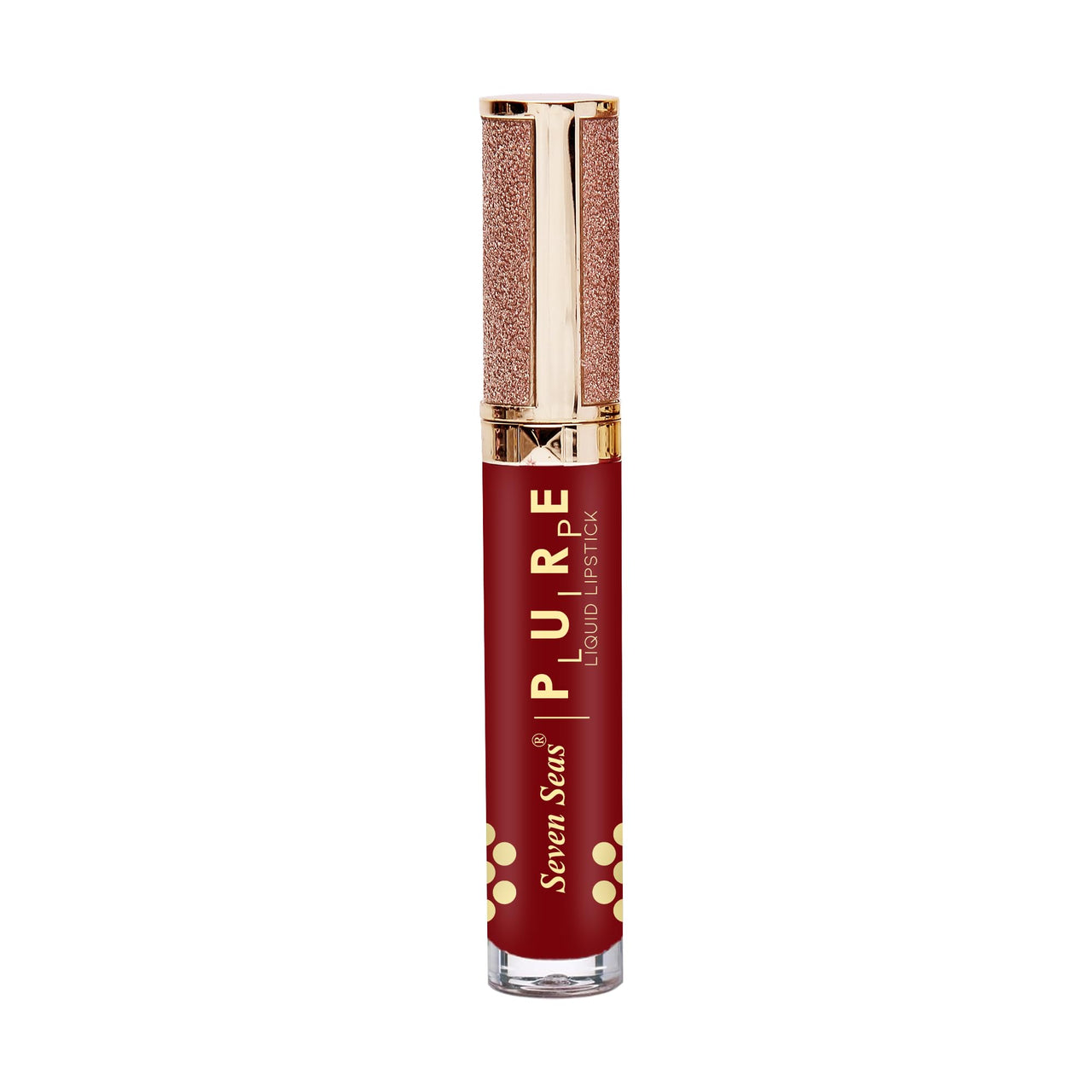 Seven Seas Pure Liquid Lipstick, Matte Finish, Purple (Matte Red, 7ml)