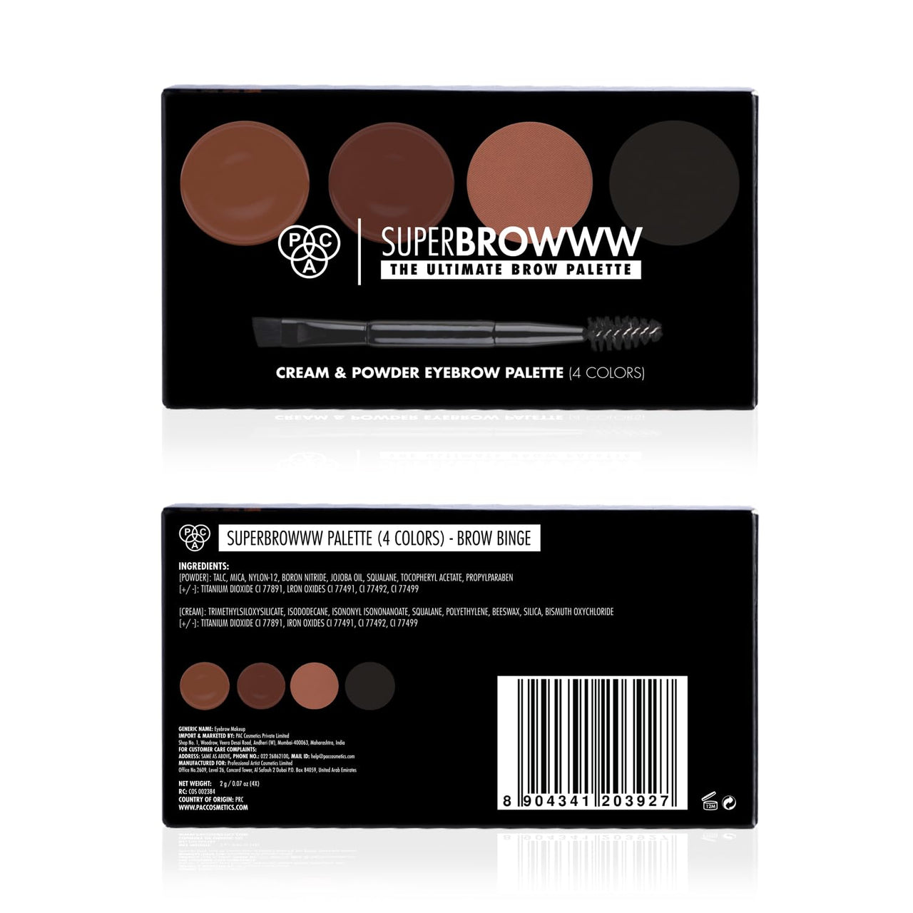 PAC SuperBrowww Palette X4-02 (Brow Binge)