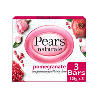 Pears Naturalé Pomegranate Brightening Bathing Soap Bar, 125 g (Pack of 3) & Pears Naturale Nourishing Coconut Water Bodywash, 250 ml