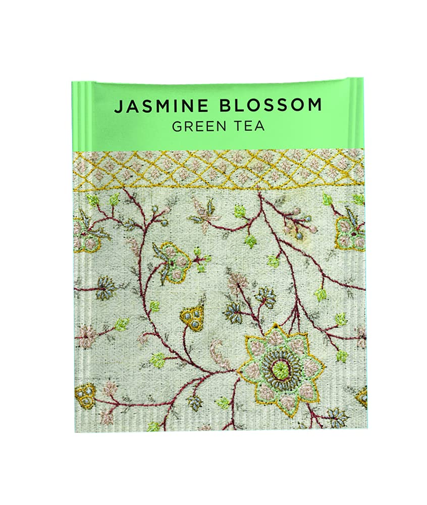 Newby Jasmine Blossom Green Tea, 50 Biodegradable Herbal Tea Bags A Smooth and Delicate Tea with Sweet Jasmine Aroma