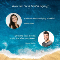 Aqualogica Glow+ Smoothie Face Wash with Vitamin C, Hyaluronic Acid & Papaya for Tan Removal -For Men & Women | Glowing, Oily, Dry & Sensitive Skin -100ml | Pack of 2