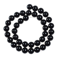 Natural Stone Beads 4mm Black Onyx Agate Gemstone Round Loose Beads Crystal Energy Stone Healing Power for Jewelry Making DIY,1 Strand 15